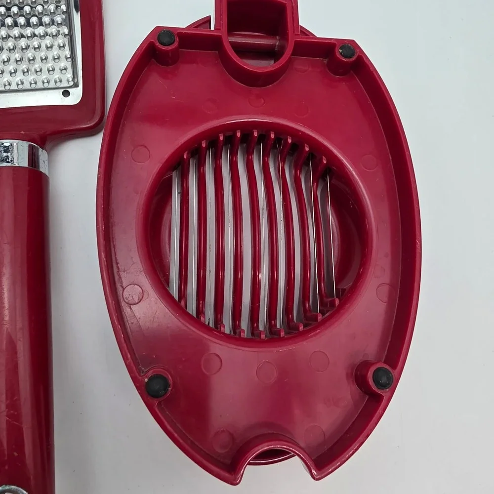 KitchenAid Egg Slicer Grater Mandoline Vegetable Slicer Meat Masher Bundle 4pc